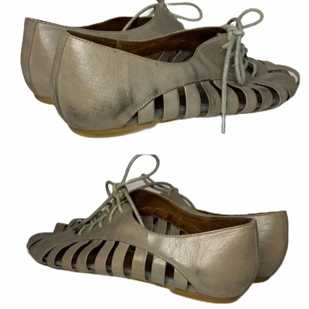 JEFFREY CAMPBELL Flat Drawstring Shoes‎ 8.5 Crisscross